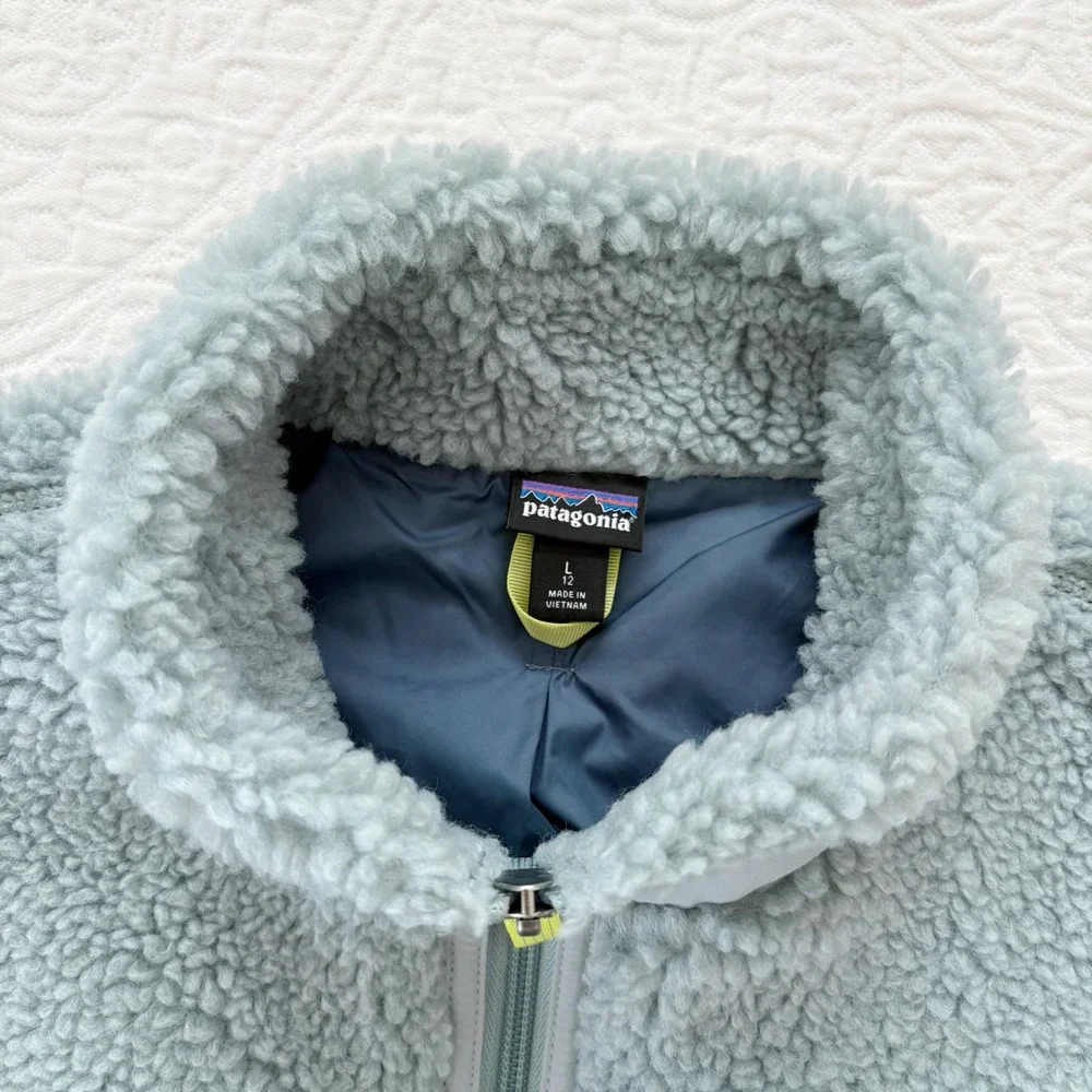 Patagonia Youth Kids' Retro-X Fleece Vest,‎ Thermal Blue Sz L 12